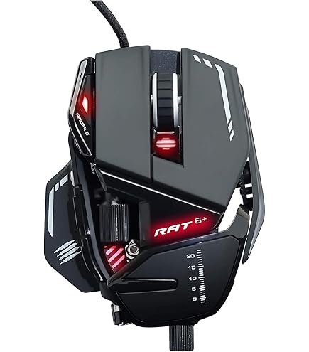 Mad Catz The Authentic R.A.T. 8+ Optical Gaming Mouse - Black